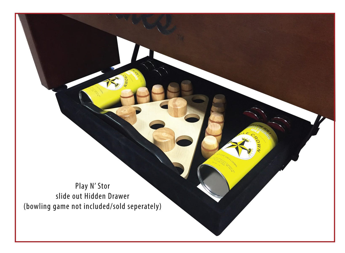 Optional Play N’ Stor accessory drawer, sold separately