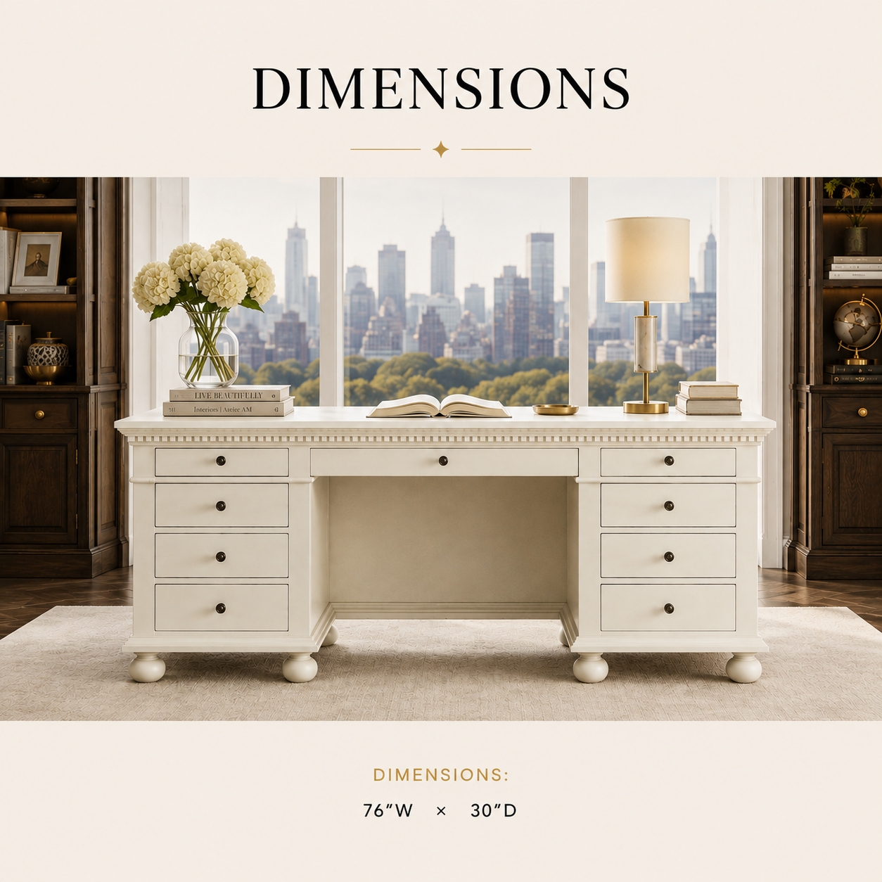 Gustave Executive Writing Desk