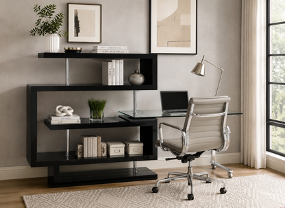 Buck II Writing Desk with Bookshelf