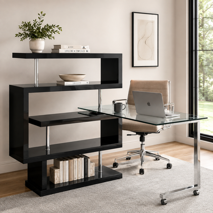 Buck II Writing Desk with Bookshelf