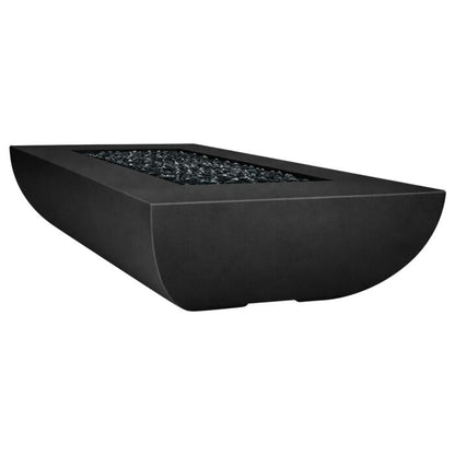 ARCHPOT 72" Legacy Rectangle Black Fire Pit- Propane