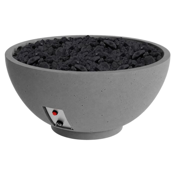 Design Cast 30" Slate Sanctuary Medium Fire Bowl - Propane or Natural Gas