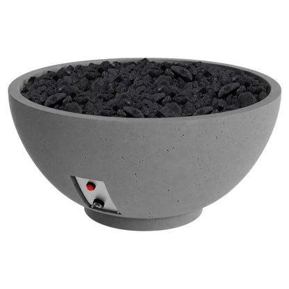 Design Cast 30" Slate Sanctuary Medium Fire Bowl - Propane or Natural Gas