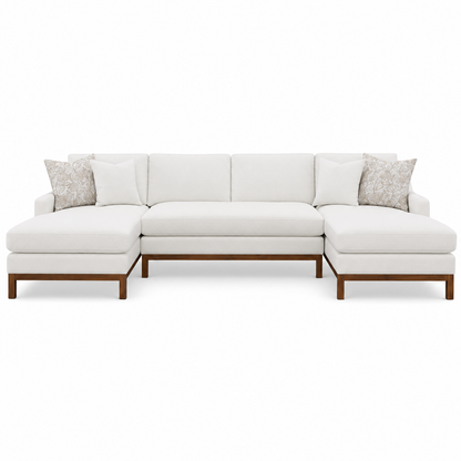 Valiant Sectional Sofa with 4 Pillows