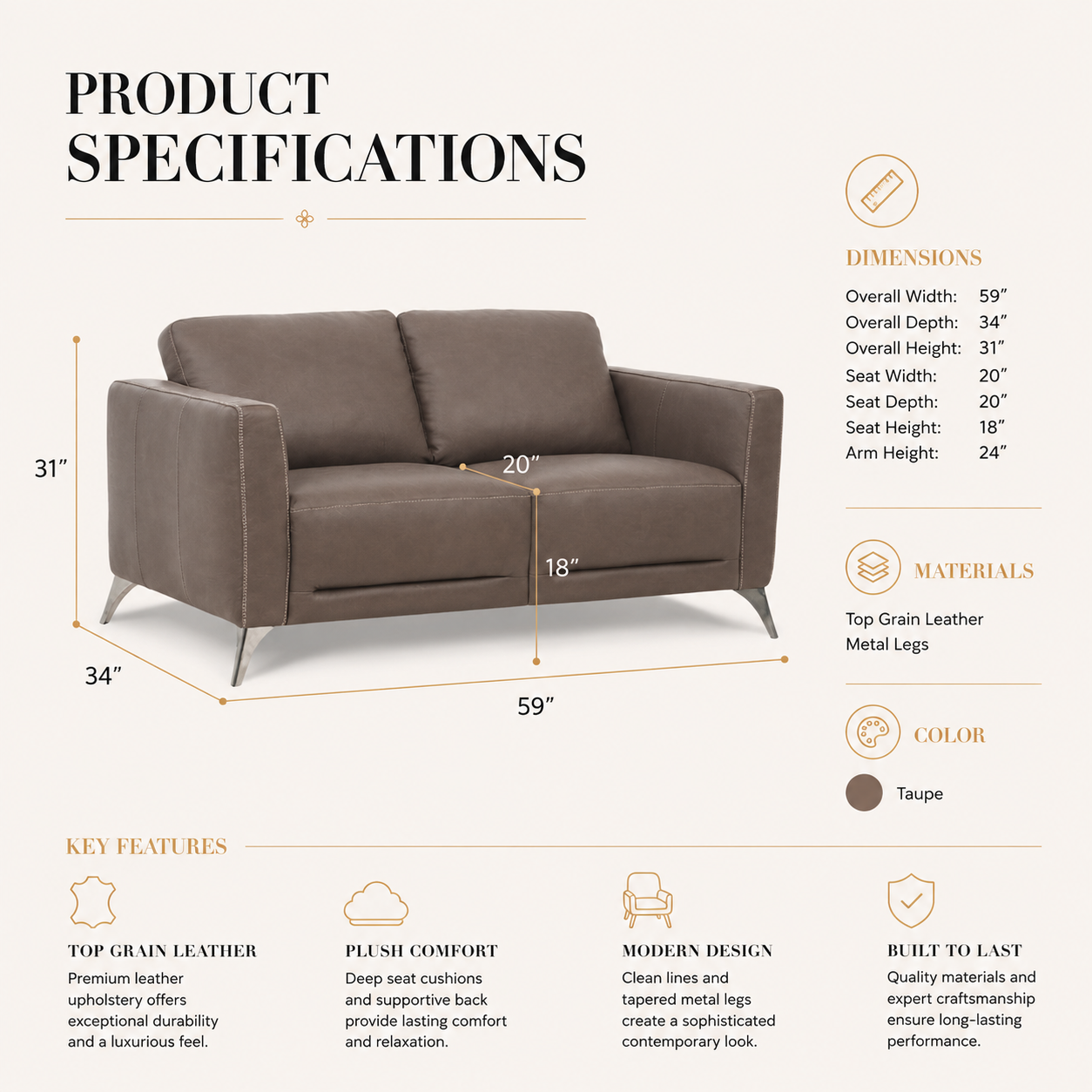 Malaga Loveseat