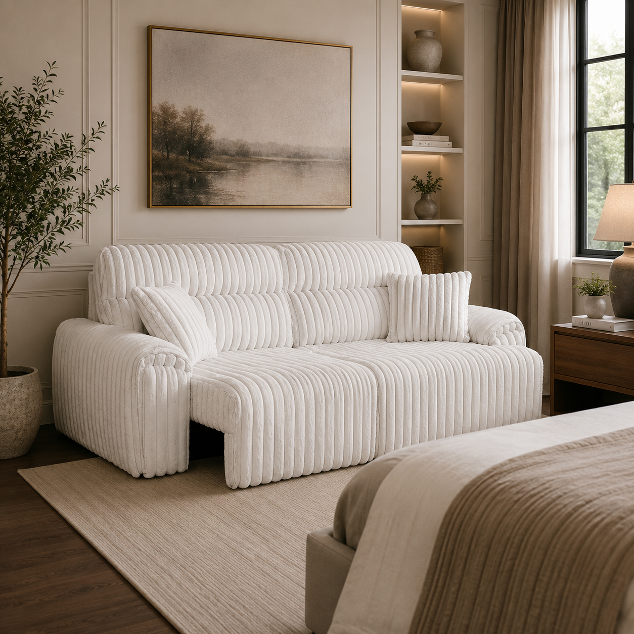 Jaya Power Motion Sofa w/Sleeper & USB Port