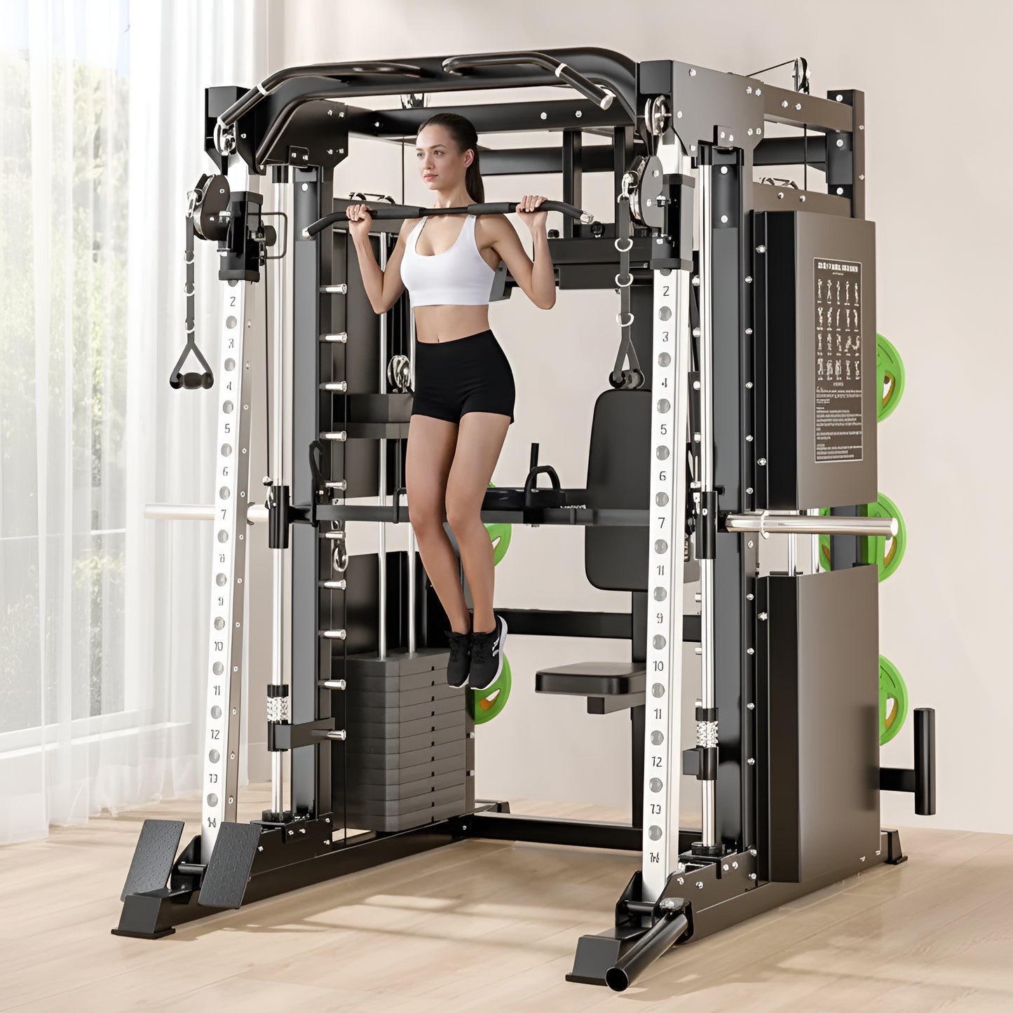 Professional Gym Smith Machine Set—Multi-Functional All-In-One Fitness Equipment, Suitable for Professional Gyms